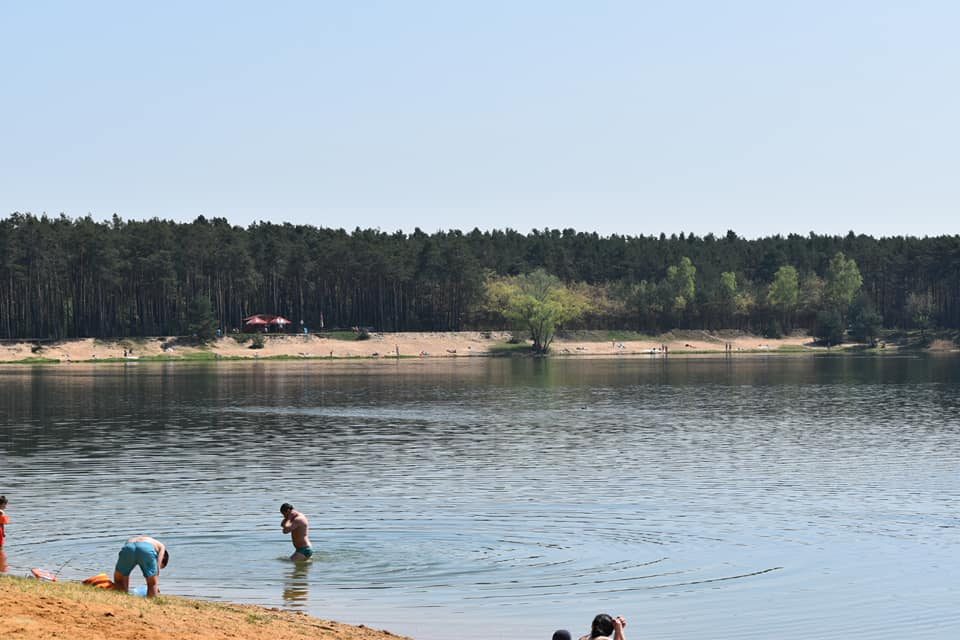 Jezero Lhota duben 2018