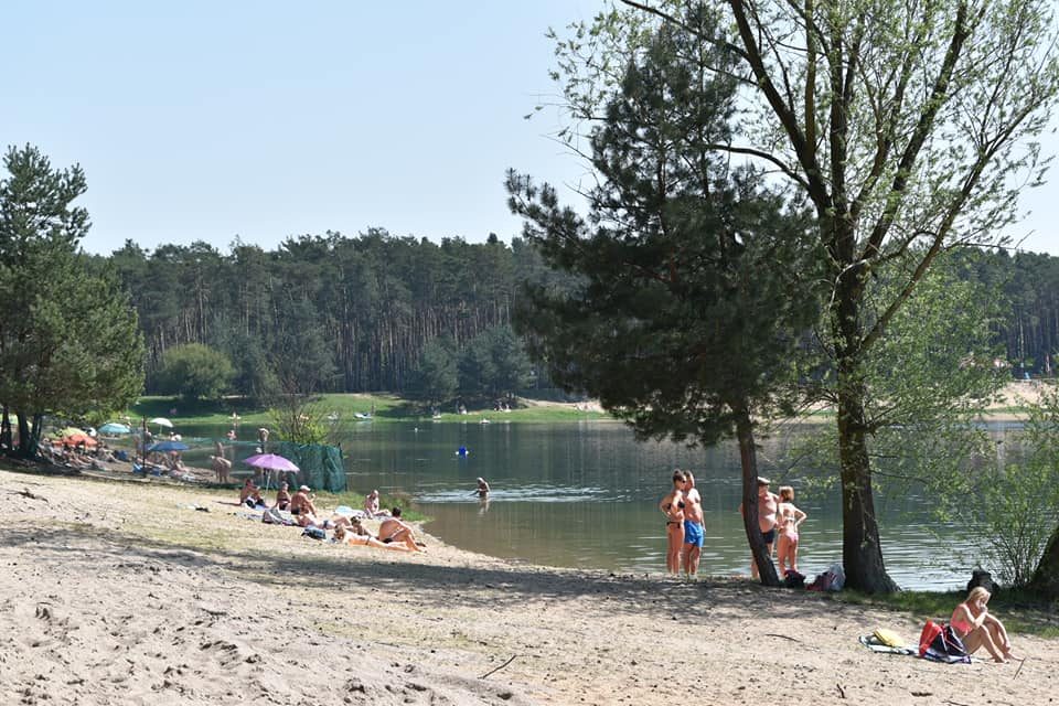 Jezero Lhota duben 2018