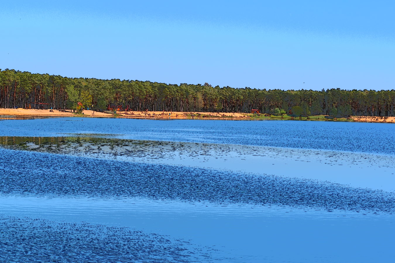 Jezero Lhota duben 2019