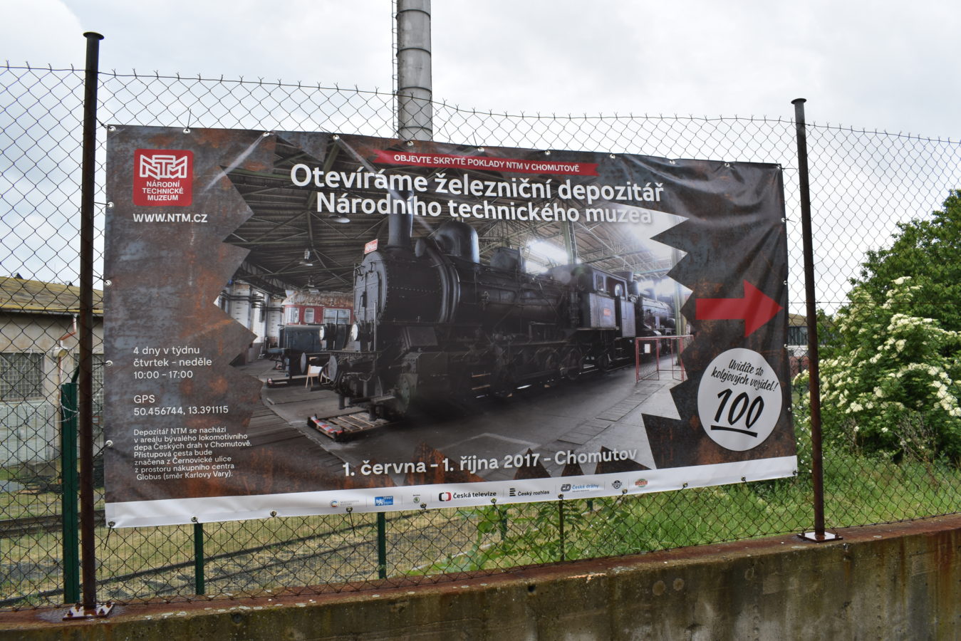 Železniční depozitář Národního technického muzea v Chomutově