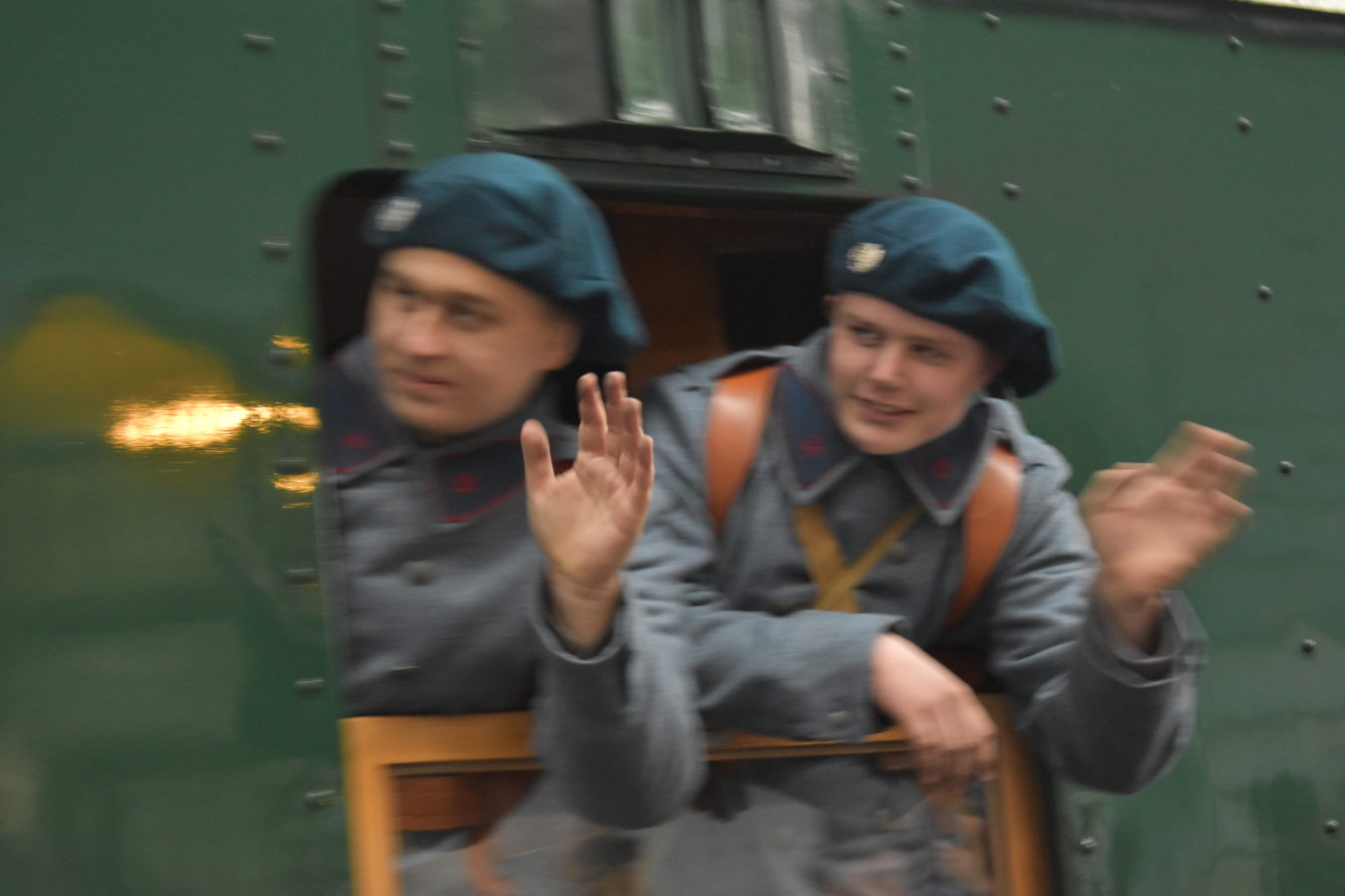 Rekonstrukce slavného návratu T. G. Masaryka z exilu vlakem