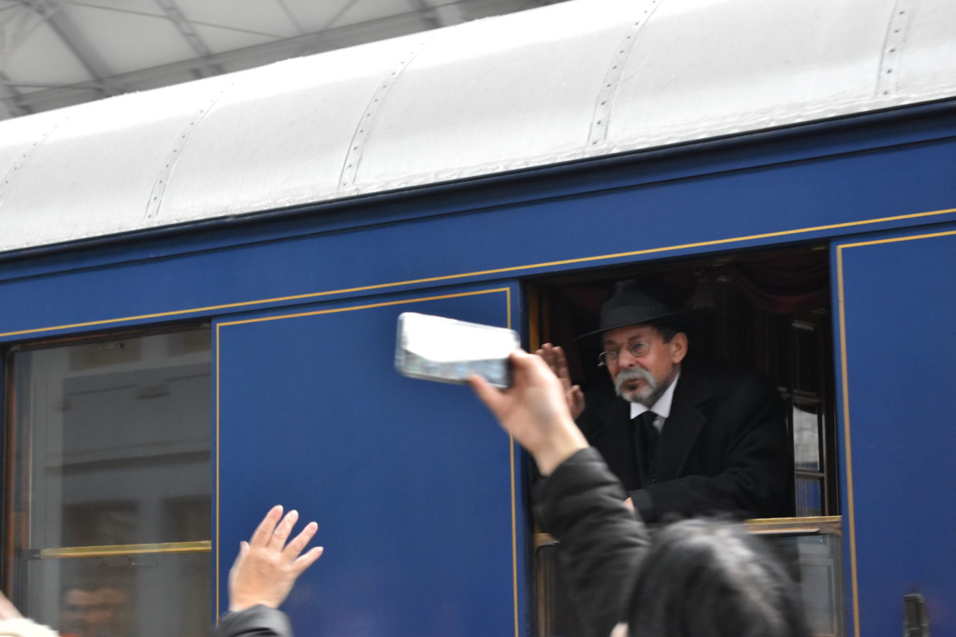 Rekonstrukce slavného návratu T. G. Masaryka z exilu vlakem