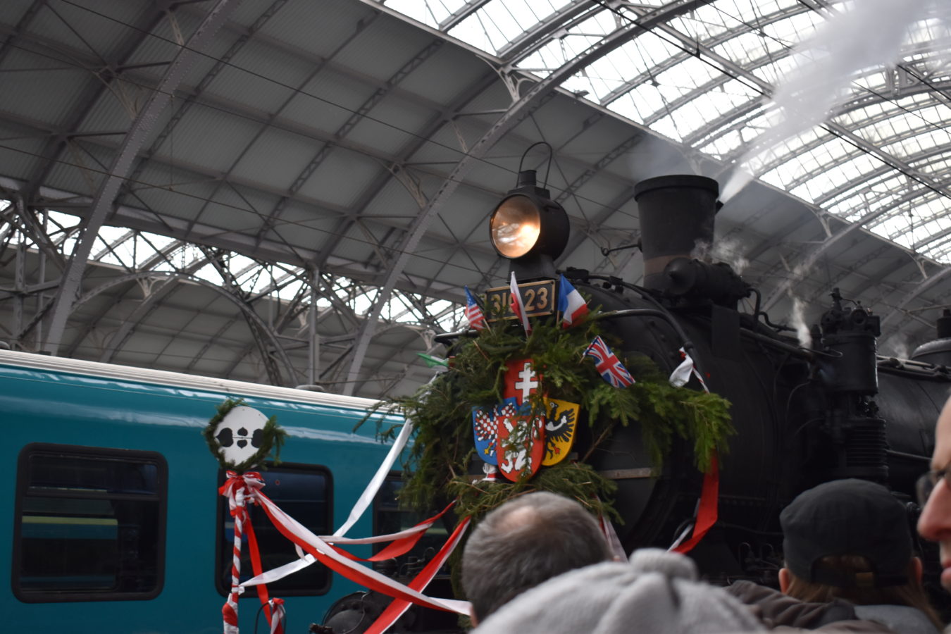 Rekonstrukce slavného návratu T. G. Masaryka z exilu vlakem