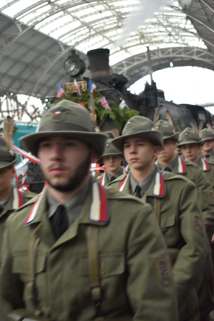 Rekonstrukce slavného návratu T. G. Masaryka z exilu vlakem
